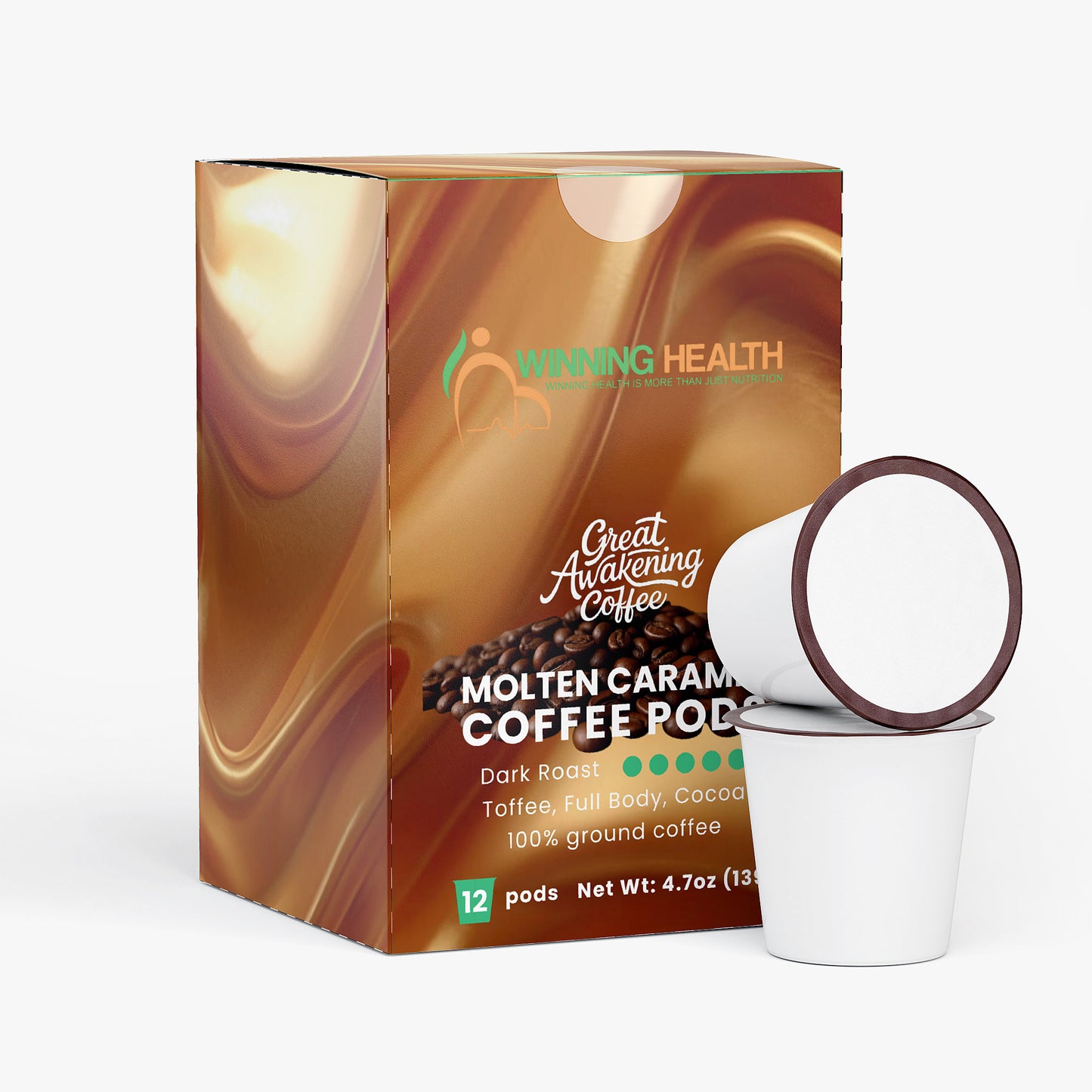 Molten Caramel Coffee Pods (Dark Roast)