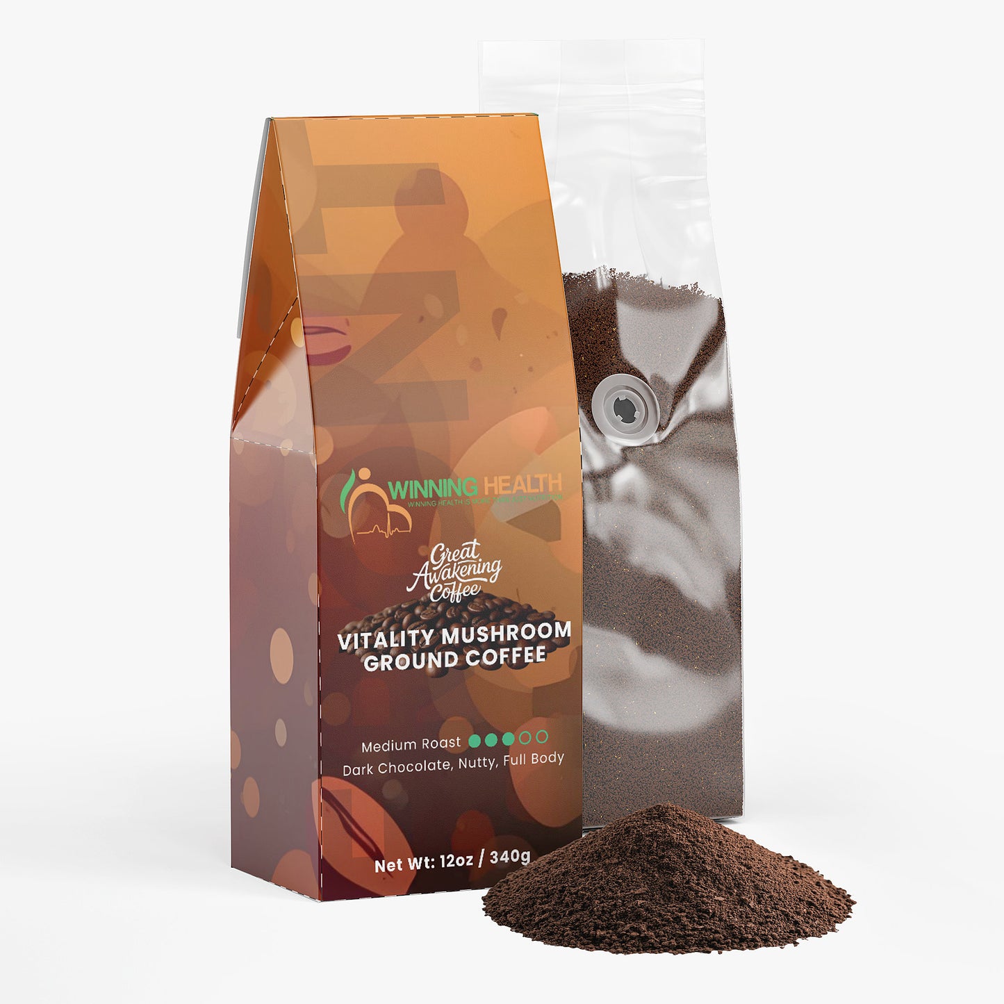Vitality Mushroom Coffee (Medium Roast)