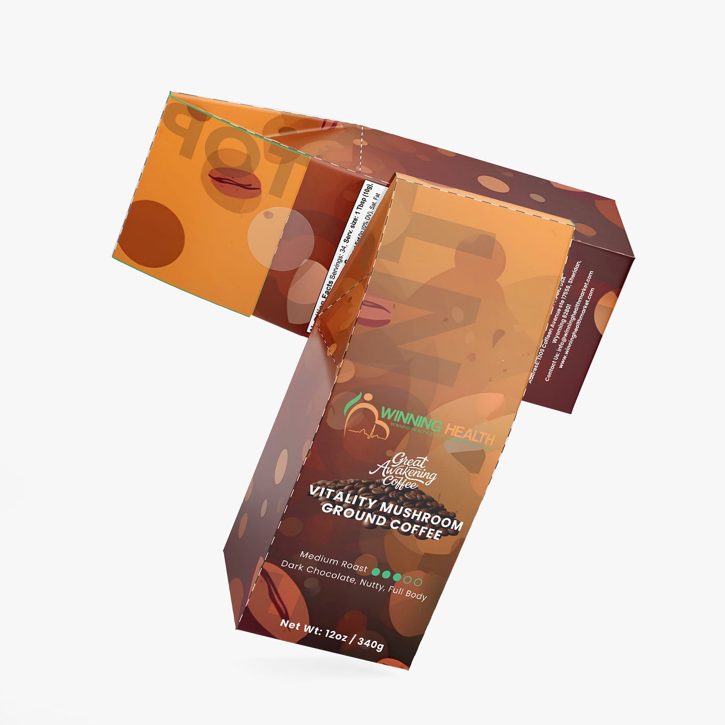 Vitality Mushroom Coffee (Medium Roast)